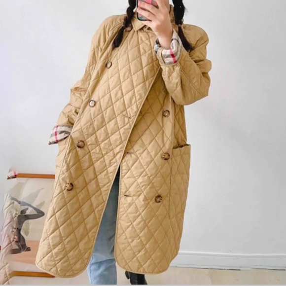 NWT Authentic Burberry Diamond Quilted Jacket. - Picture 1 of 14